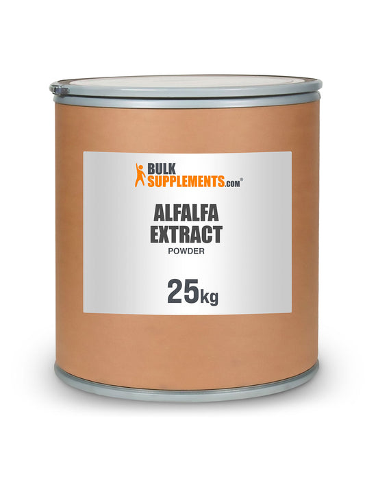 BulkSupplements.com Alfalfa Extract Powder 25kg barrel image