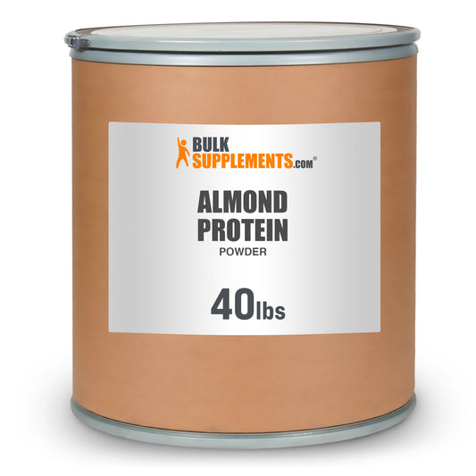 BulkSupplements.com Almond Protein Powder 40lb barrel image