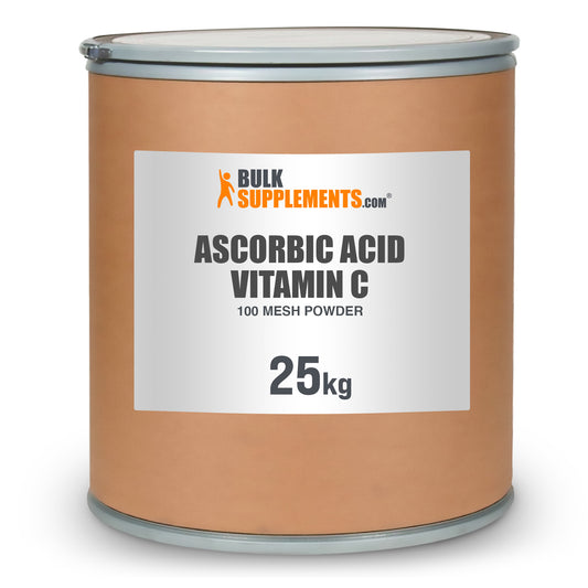 BulkSupplements.com Ascorbic Acid Vitamin C 100 mesh powder 25kg barrel image