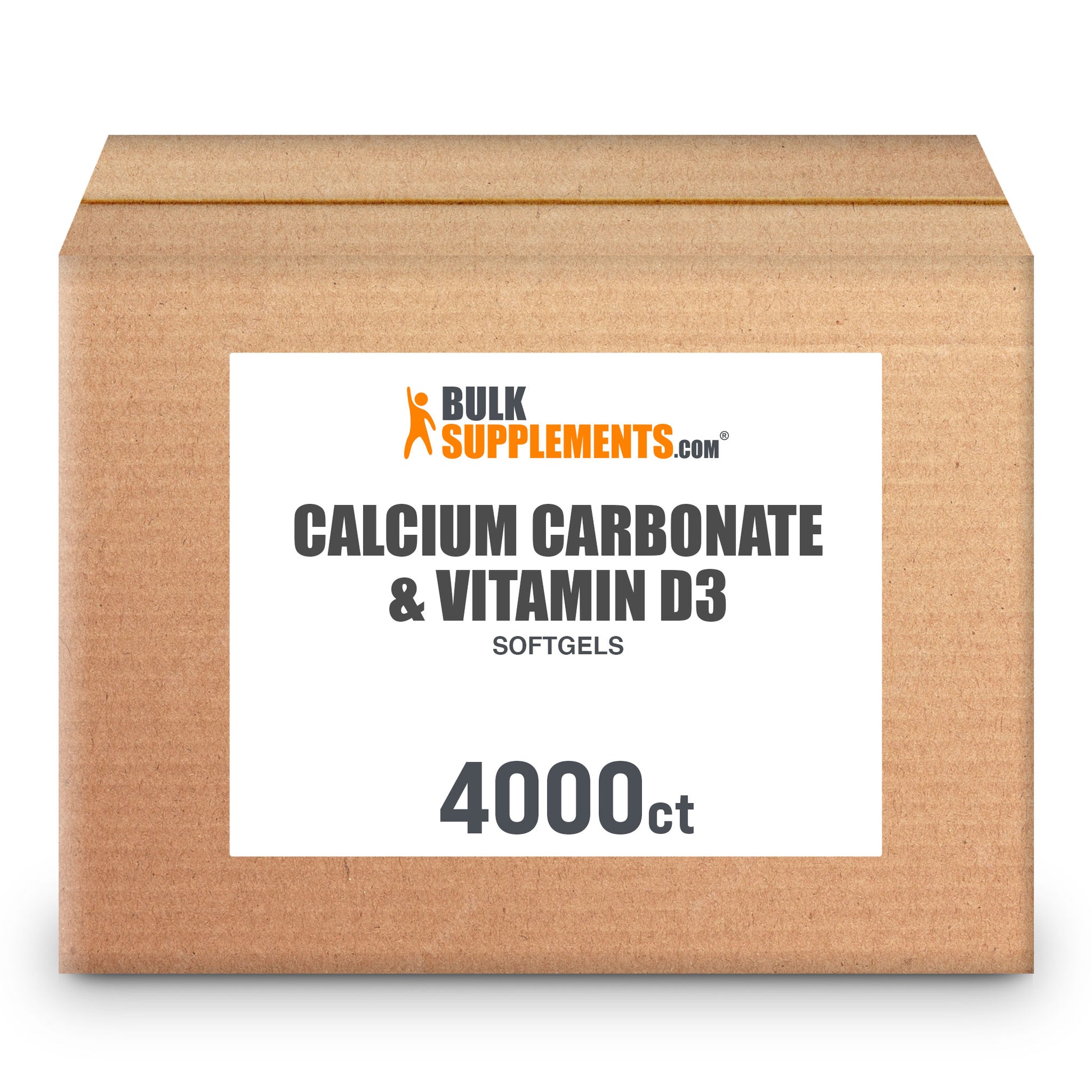 Calcium Carbonate & Vitamin D3 Softgels 4000 ct box