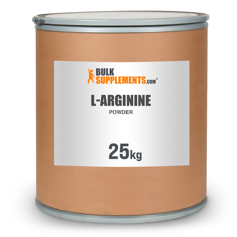 BulkSupplements.com L-Arginine Powder 25kg barrel image