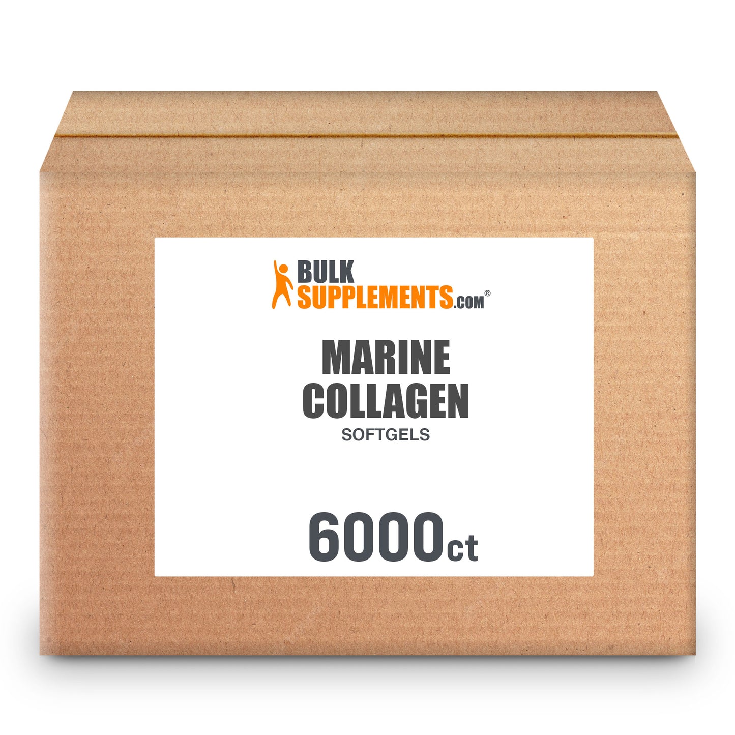BulkSupplements.com Marine Collagen Softgels 6000 ct box
